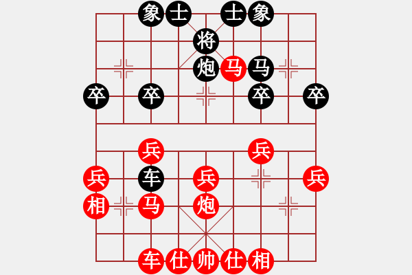 象棋棋譜圖片：順炮局（業(yè)四升業(yè)五評(píng)測(cè)對(duì)局）我先勝 - 步數(shù)：30 