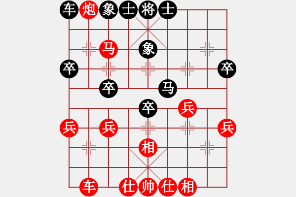 象棋棋譜圖片：葬心紅勝groseadler【中炮對(duì)列炮】 - 步數(shù)：40 