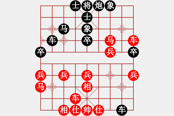 象棋棋譜圖片：獨(dú)唱?jiǎng)P歌(天罡) 勝 后手之王(地煞) - 步數(shù)：40 