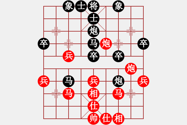 象棋棋譜圖片：菜園子張青(月將)-負(fù)-別亦難(9段) 順炮直車對橫車 紅巡河車 - 步數(shù)：40 