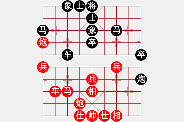 象棋棋譜圖片：董旭彬     先和 靳玉硯     - 步數(shù)：40 