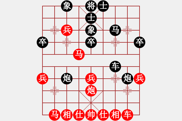 象棋棋譜圖片：冷雨傷情(地煞)-勝-酷啦啦(無極) - 步數(shù)：30 