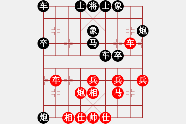 象棋棋譜圖片：熱血盟★游客[紅] -VS- 節(jié)制東吳[黑] - 步數(shù)：30 