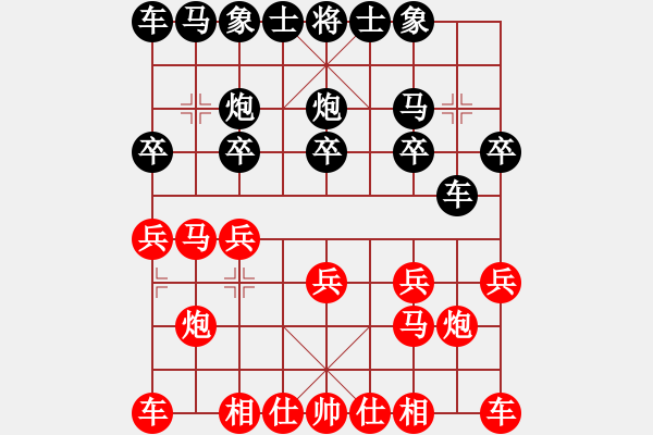 象棋棋譜圖片：特垃圾大師(人王)-和-下山王(天帝) - 步數(shù)：10 