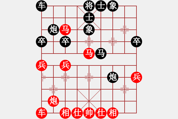 象棋棋譜圖片：2006年梁山賽第七輪：英雄同盟二(4r)-和-太空夢(mèng)幻二(4r) - 步數(shù)：40 