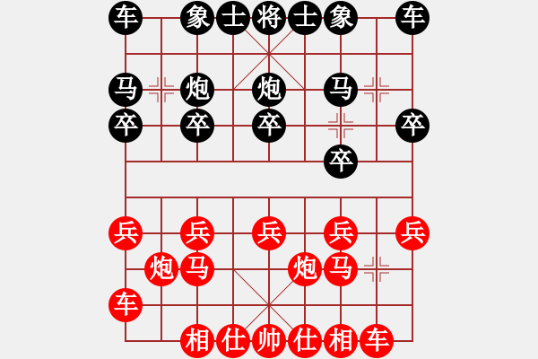 象棋棋譜圖片：U16女子組 第三輪 第五臺 美國王黃嘉欣 中國香港梁瑋珊 - 步數(shù)：10 