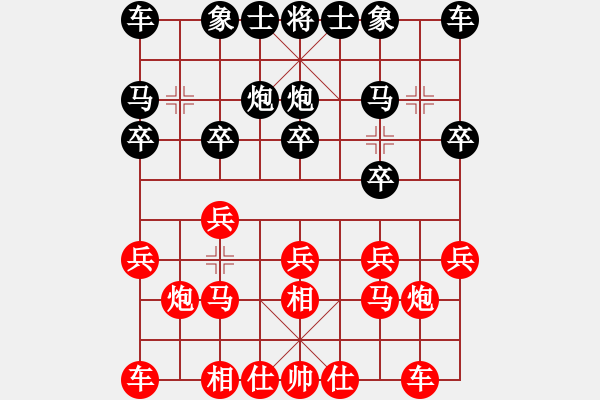 象棋棋谱图片：万春林 先和 吴金永 - 步数：10 
