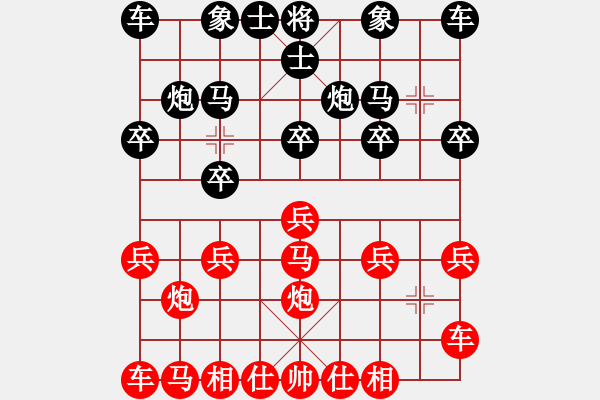 象棋棋譜圖片：橫才俊儒[292832991] -VS- 沙浪[706867950] - 步數(shù)：10 