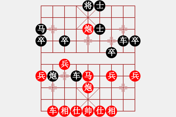 象棋棋譜圖片：1540局 A60- 過宮炮局-小蟲引擎23層(先負(fù))天天Ai3-9 - 步數(shù)：30 