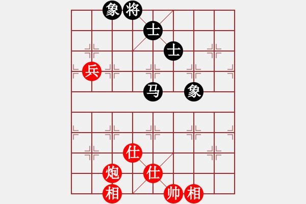 象棋棋谱图片：老夫菜豆腐(9段)-和-abvabvc(5r) - 步数：100 