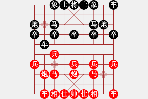 象棋棋譜圖片：中炮對(duì)屏風(fēng)馬之七 - 步數(shù)：10 