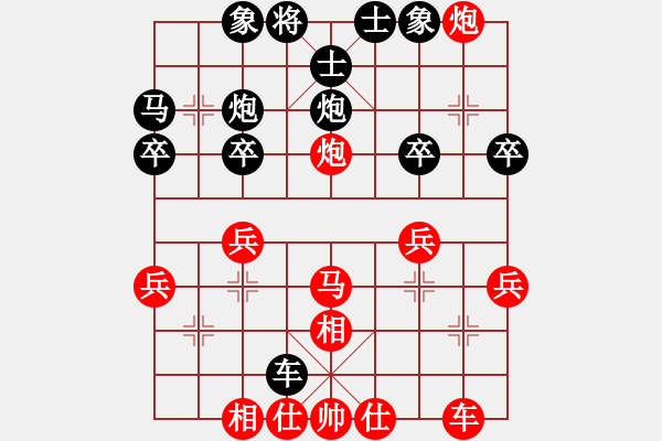 象棋棋譜圖片：專殺新手(9級(jí))-勝-阿瓜(9級(jí)) - 步數(shù)：30 