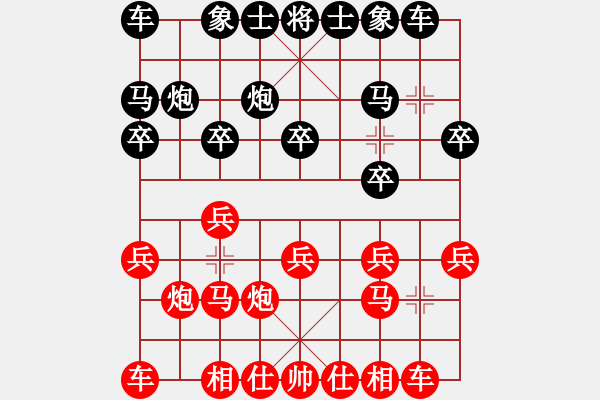 象棋棋谱图片：日本 姚海晶 和 香港 林嘉欣 - 步数：10 
