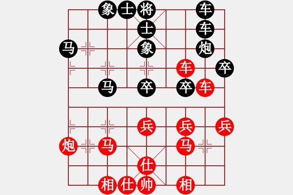 象棋棋譜圖片：陽泉王富平(4段)-和-舊佛青外萼(1段) - 步數(shù)：40 