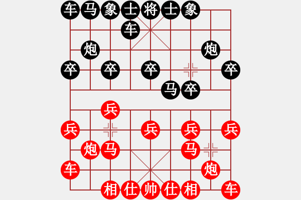 象棋棋譜圖片：786局 A41- 起馬對(duì)進(jìn)７卒-小蟲(chóng)引擎23層(2726) 先勝 魏延(1500) - 步數(shù)：10 