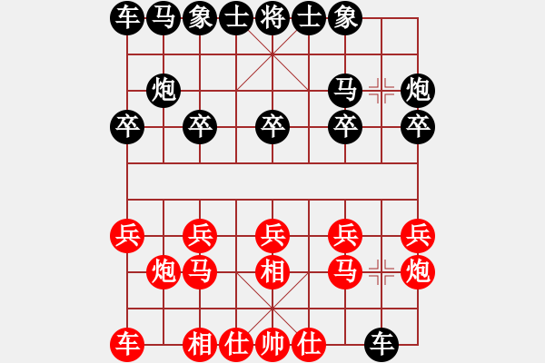 象棋棋谱图片：陈富杰 先和 徐崇峰 - 步数：10 