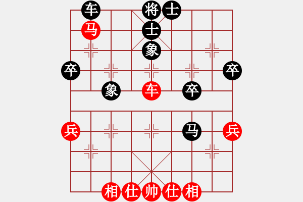 象棋棋譜圖片：第六輪 第4臺青島象棋培訓(xùn)侯繼堯先和青島城陽青奕王其陽 - 步數(shù)：50 