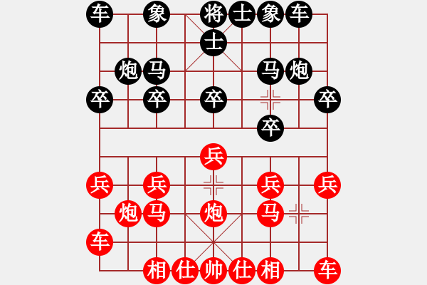 象棋棋谱图片：杜光伟 先胜 高楚群 - 步数：10 