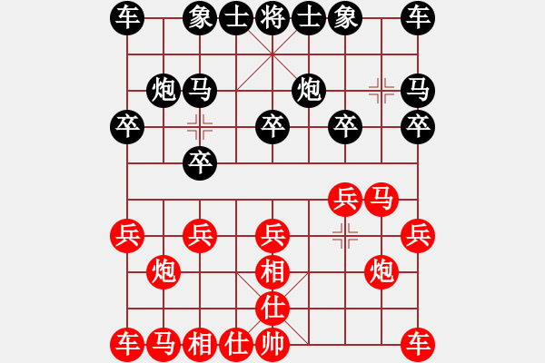 象棋棋譜圖片：長(zhǎng)江的前浪[2278729307] -VS- 火燒連營(yíng)[861896684] - 步數(shù)：10 