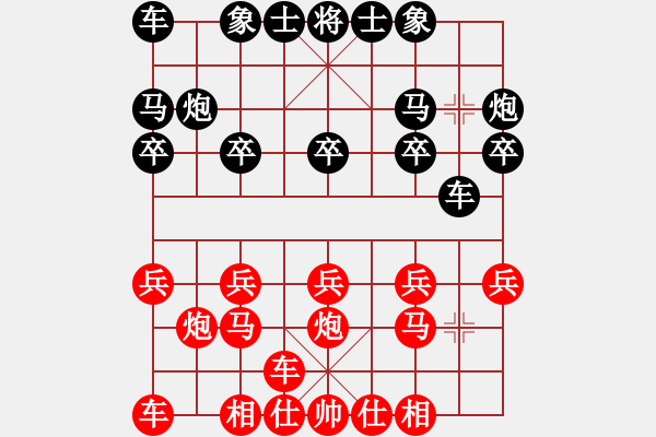 象棋棋譜圖片：橫才俊儒[292832991] -VS- 老林[2224617453] - 步數(shù)：10 