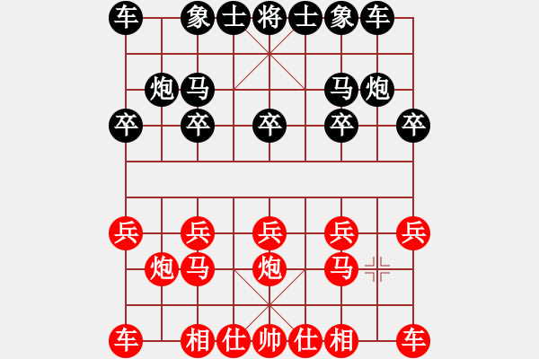 象棋棋譜圖片：001 - 步數(shù)：6 