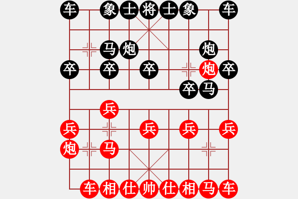 象棋棋譜圖片：十面埋伏陣(4段)-勝-ldmxyz(1段) - 步數(shù)：10 