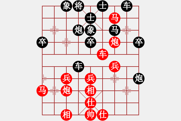 象棋棋譜圖片：「志祥．春子」趣笑象棋賽預(yù)賽第3輪孫慧淳先勝彭柔安 - 步數(shù)：40 