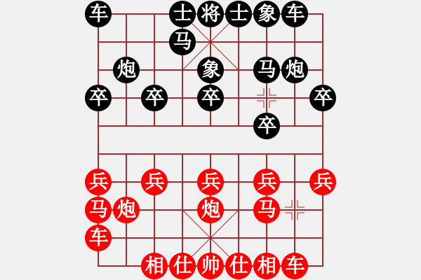 象棋棋谱图片：东马 詹国武 胜 泰国 马武廉 - 步数：10 