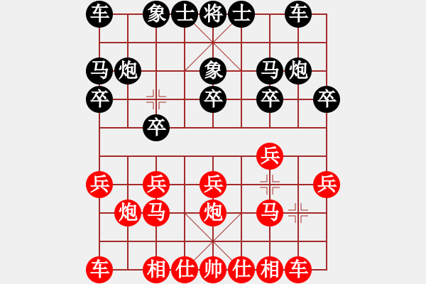 象棋棋譜圖片：百思不得棋解[575644877] -VS- 律師在線[438275651] - 步數(shù)：10 