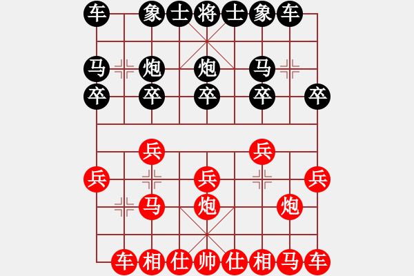 象棋棋譜圖片：螞蟻啃骨頭 [紅先負(fù)] -VS- 贏一盤實(shí)在難[黑] 仙人指路轉(zhuǎn)右中炮對(duì)卒底炮 - 步數(shù)：10 