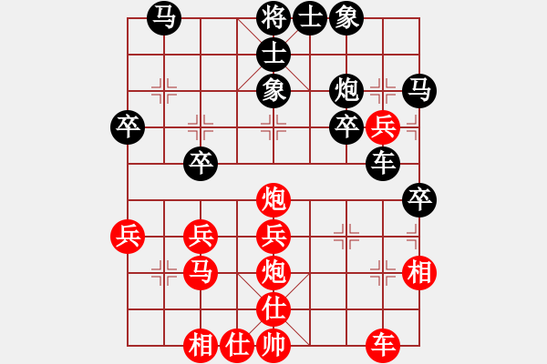 象棋棋譜圖片：碧血洗銀槍(人王)-勝-哥未曾一敗(月將) - 步數(shù)：40 