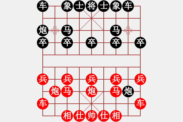 象棋棋譜圖片：熱血盟_象棋教父[紅] -VS- 熱血盟_溫柔一刀[黑] - 步數(shù)：10 