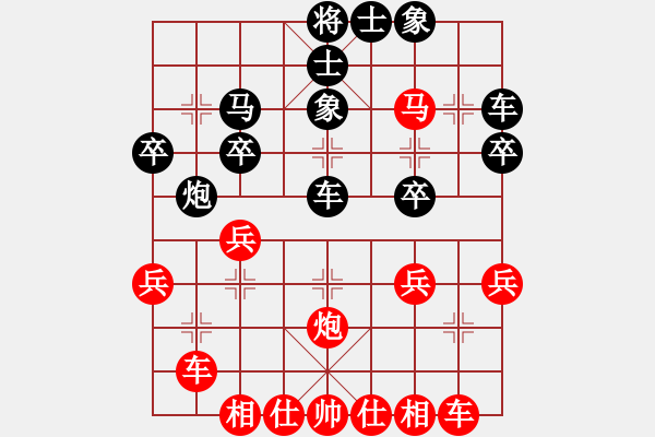 象棋棋譜圖片：horacewu(5級(jí))-勝-wangby(6級(jí)) - 步數(shù)：30 