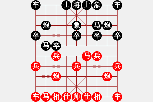 象棋棋譜圖片：滴水穿石佛[紅] -VS- 【中】紅袖遮半顏[黑] - 步數(shù)：10 