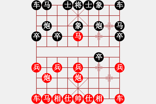 象棋棋譜圖片：2017鳳崗1季度象棋公開(kāi)賽劉勇濤先勝吳彭生5 - 步數(shù)：10 