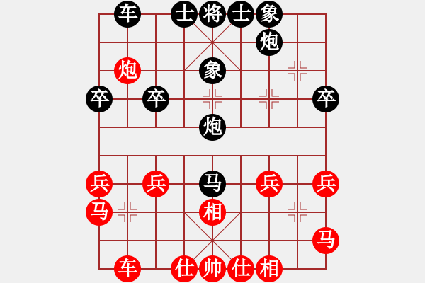 象棋棋譜圖片：紅樹林110[紅] -VS- 盜用賬戶[黑] - 步數(shù)：30 