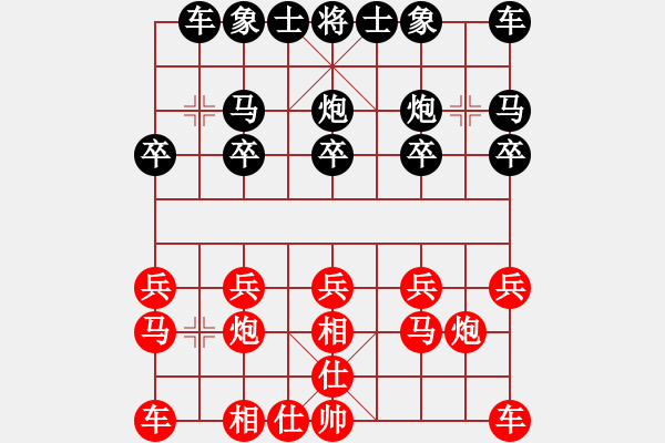 象棋棋譜圖片：聯(lián)城過宮炮VS神筆(2011-7-27) - 步數(shù)：10 