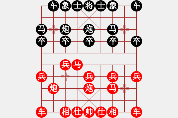 象棋棋谱图片：洞房不败(月将)-负-heminghua(6段) - 步数：10 