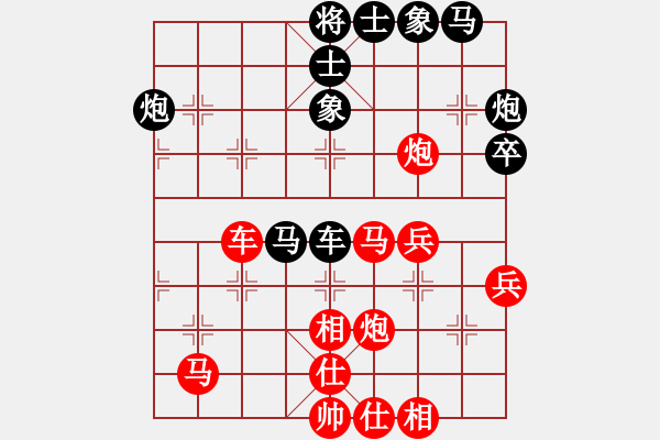 象棋棋譜圖片：浙江省智力運動管理中心 趙旸鶴 勝 北京威凱建設(shè)隊 王禹博 - 步數(shù)：40 