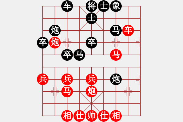 象棋棋譜圖片：陳冬冬先負(fù)張欣 - 步數(shù)：30 