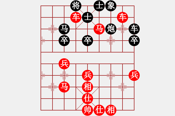 象棋棋譜圖片：葬心紅勝群群欲動【對兵轉兵底炮】 - 步數(shù)：57 