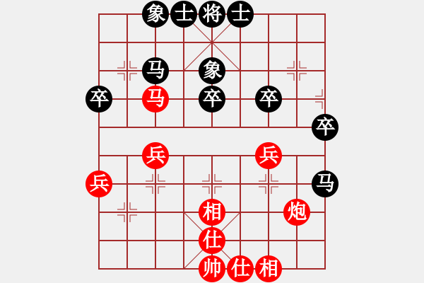 象棋棋譜圖片：東方神庫(日帥)-和-去棋中論壇(日帥) - 步數(shù)：40 