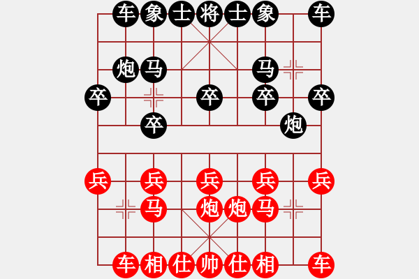 象棋棋谱图片：张阳(5r)-负-王远波(5r) - 步数：10 