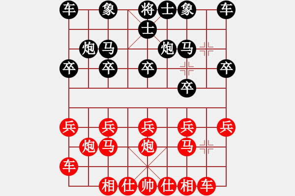 象棋棋譜圖片：2006年弈天迪瀾杯聯(lián)賽第七輪：開封怪蛇(5r)-和-象戲之魂(無上) - 步數(shù)：10 