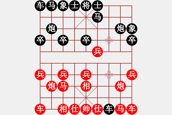 象棋棋譜圖片：二鬼拍門 - 步數(shù)：10 