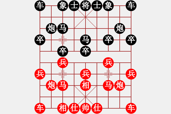 象棋棋譜圖片：2013年小學(xué)組第六輪比賽：本人后手勝 - 步數(shù)：10 