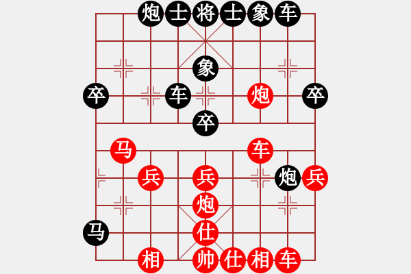 象棋棋譜圖片：別來(lái)夾擊我(5f)-勝-太湖戰(zhàn)神七(9星)(五七炮對(duì)屏風(fēng)馬進(jìn)７卒炮8進(jìn)4紅車8進(jìn)6) - 步數(shù)：40 