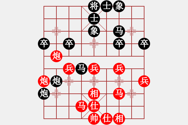 象棋棋譜圖片：西毒歐陽瘋(1段)-負(fù)-運(yùn)棋帷幄(1段) - 步數(shù)：40 