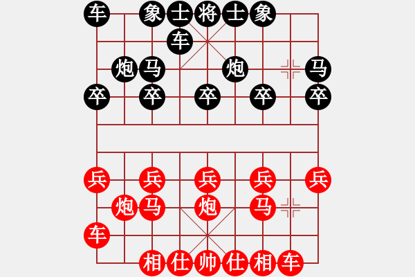 象棋棋譜圖片：0041 香港簡(jiǎn)直因 先負(fù) 番禺馮敬如 - 步數(shù)：10 