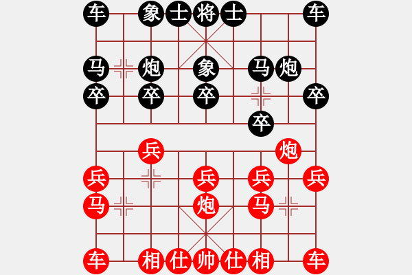 象棋棋譜圖片：1- 奇門魔谷(風魔)-負-司令(北斗) - 步數(shù)：10 